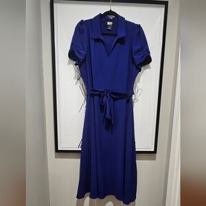 DKNY Royal Blue Midi Dress